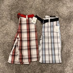 Plaid shorts
